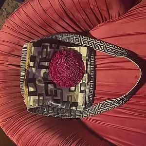 Super cute velvet flower bag